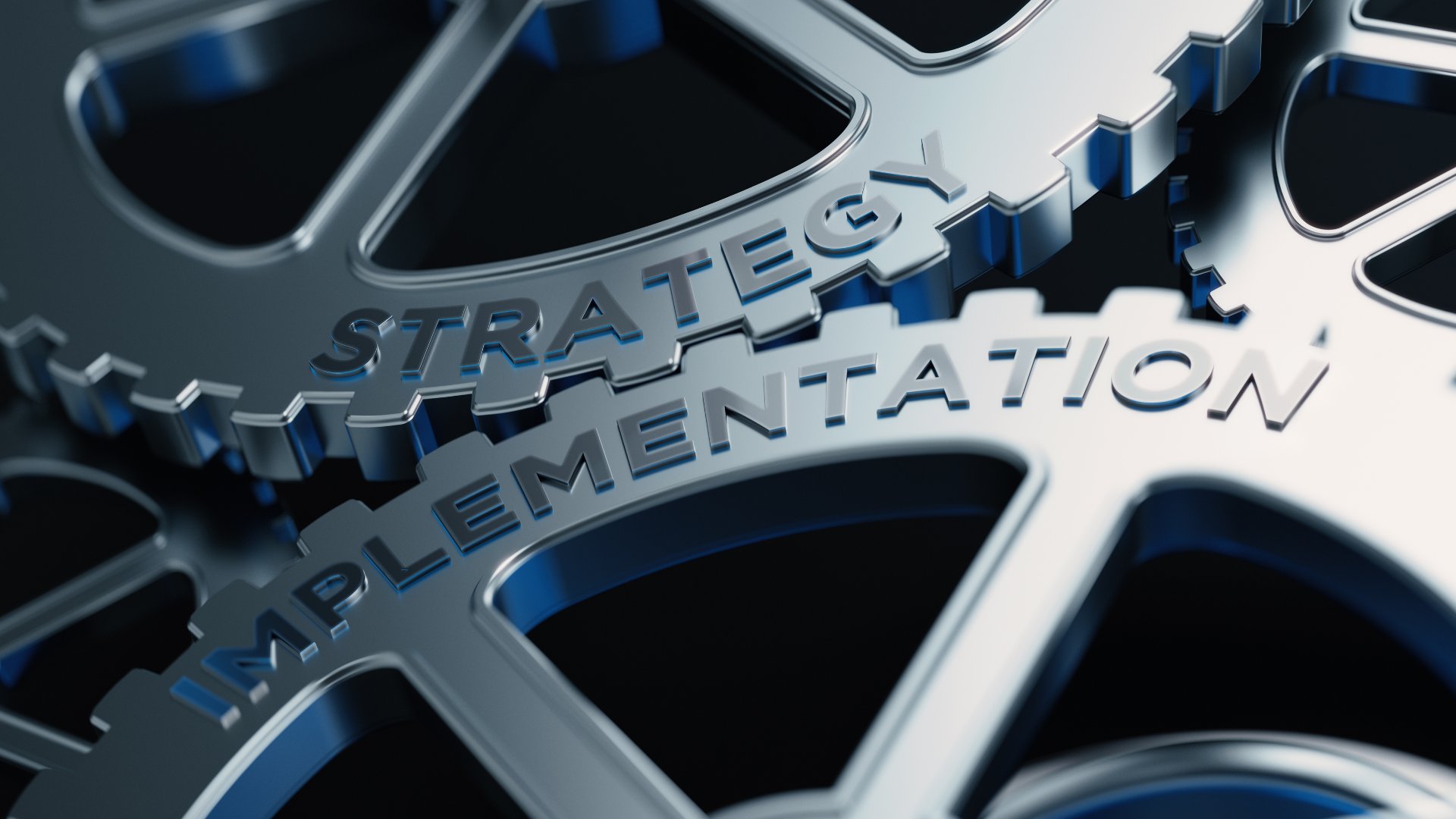 Abstract image of strategy connecting with implementation